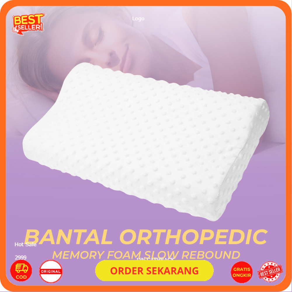 Bantal Orthopedic Memory Foam Slow Rebound