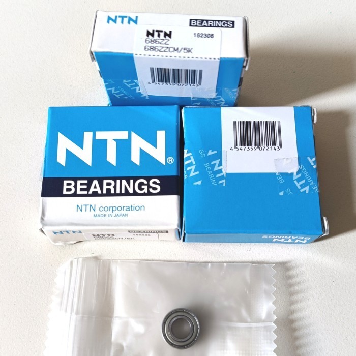 Bearing 686ZZ NTN Japan Tutup Besi 686 ZZ