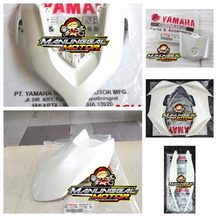 Paket Full Set Body Halus All New Aerox 155 Connected Putih Original