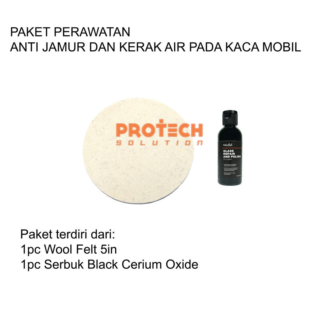 Wool busa poles kaca dan obat jamur baret perawatan kaca mobil 5in