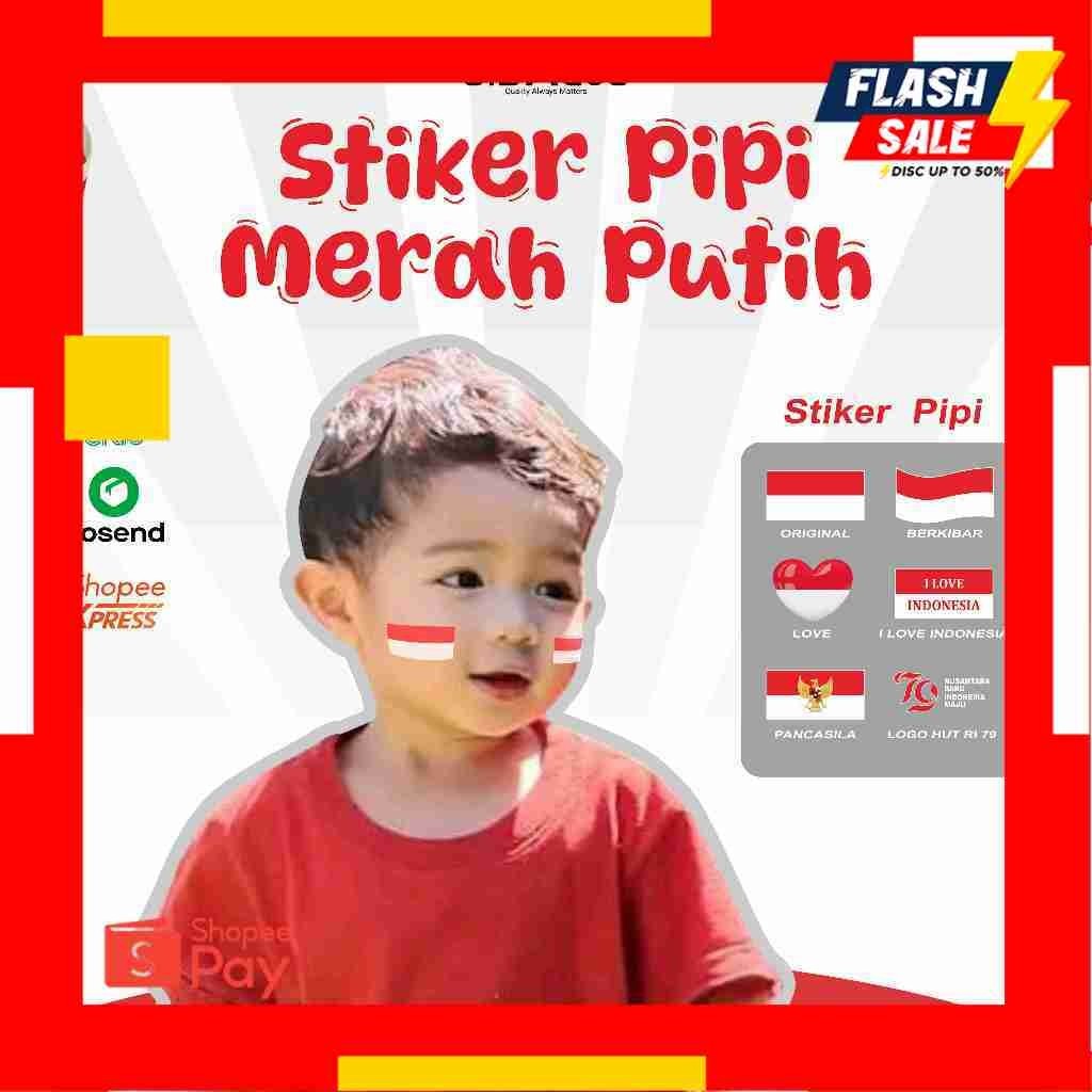 

8.8 |Stiker Pipi Merah Putih | Stiker Pipi Bendera Merah Putih | Dekorasi 17 Agustus