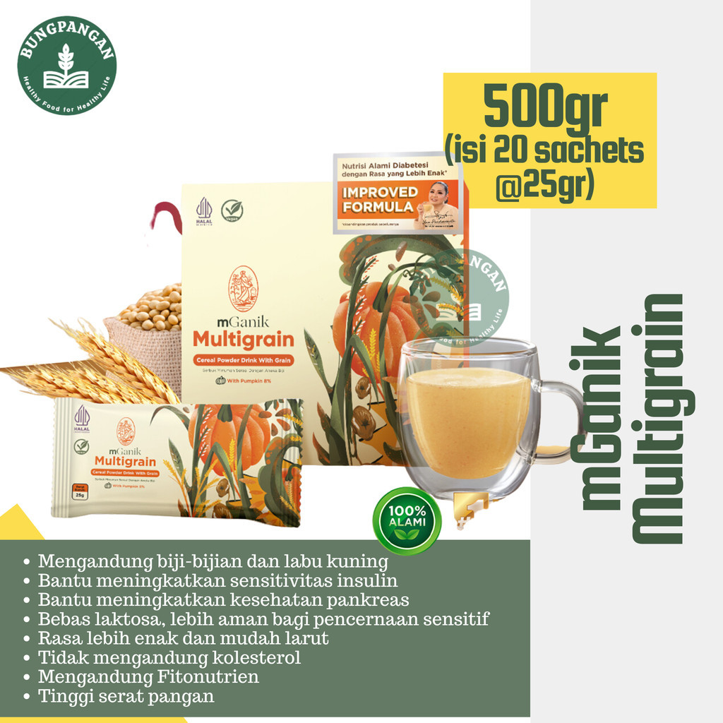 

mGanik Multigrain 500gr - Isi 20 Sachet