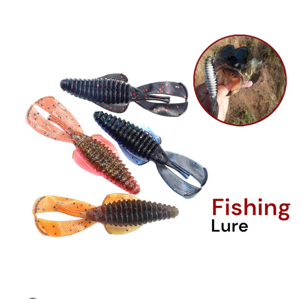 Terlaris Umpan Pancing Cacing Swimbait Air Laut 8cm 4.5g Umpan Pancing Lure Casting Fishing Lure