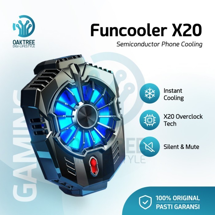 Funcooler X20 Fan Cooler Radiator Pendingin HP Cooling Fan gaming