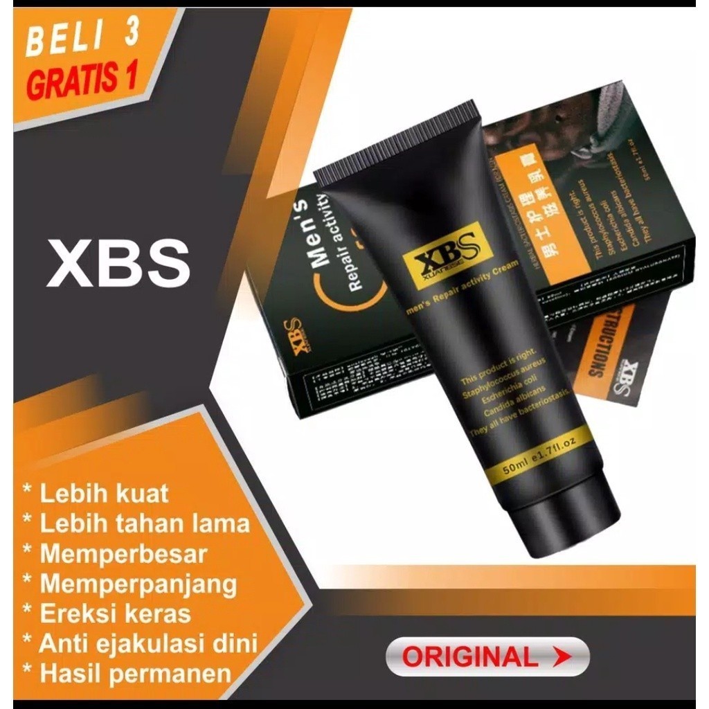XBS Original Asli 100% herbal alami obat kuat pembesar penis permanen Alat Vital Mr P Pria kelamin(P