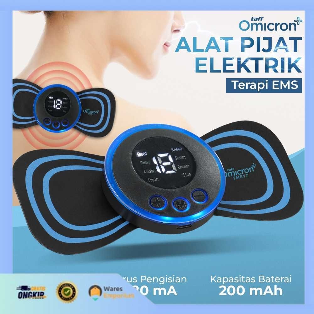 TaffOmicron Alat Pijat Elektrik Tempel EMS Terapi Leher Massager - Pijat Listrik -Pijat Leher