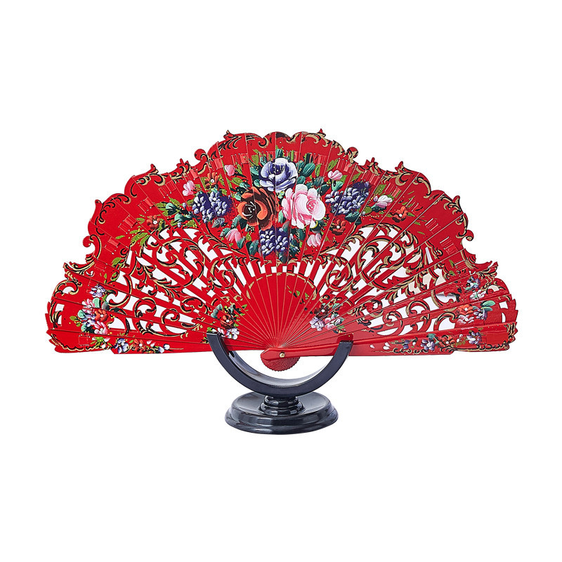Spanish style fan Anita wooden fan custom dance fan hand-painted wedding gift