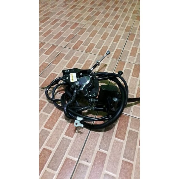 rem depan cakram depan rem belakang fullset honda scoopy new led 2018