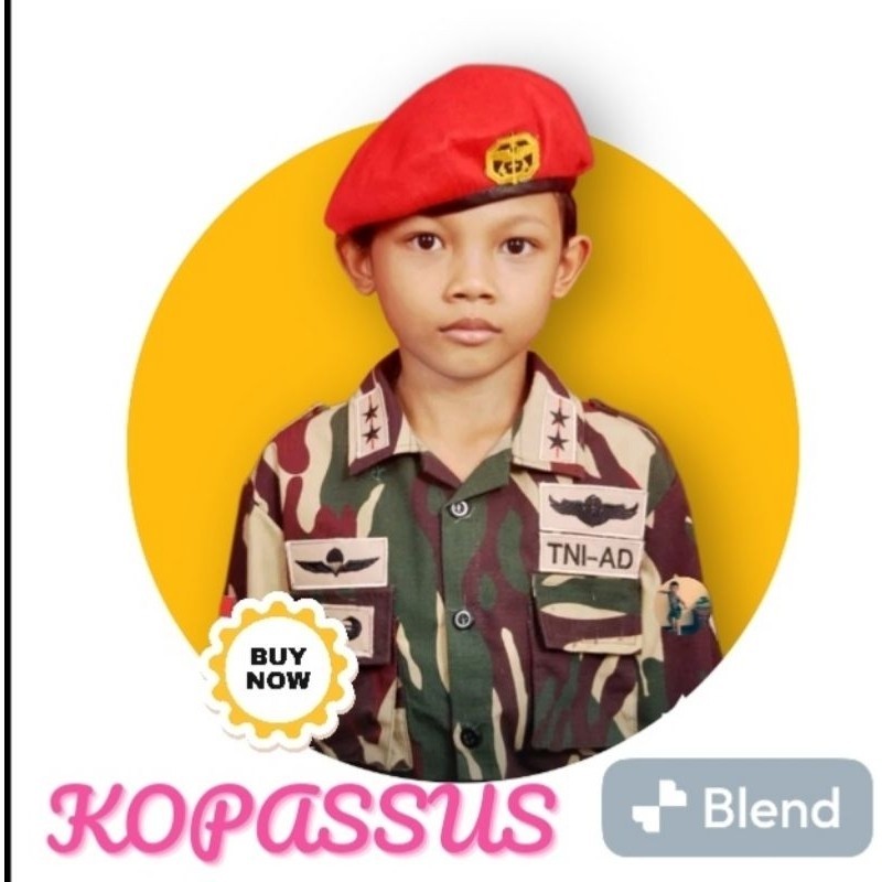 AT94UQ Baju Loreng TNI Kopassus Kostum Kopassus anak TNI AD Kopassus Anak Bonus Tembakan besar