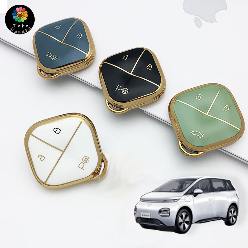 Cover Sarung Kunci Air Ev Binguo Ev Sarung Remote Wuling Cloud Ev  Cover Casing 2024 New Keyless Wul