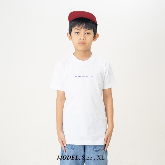UNKL347 Kaos Anak Lengan Pendek Warna White Motif KUUT KIDS
