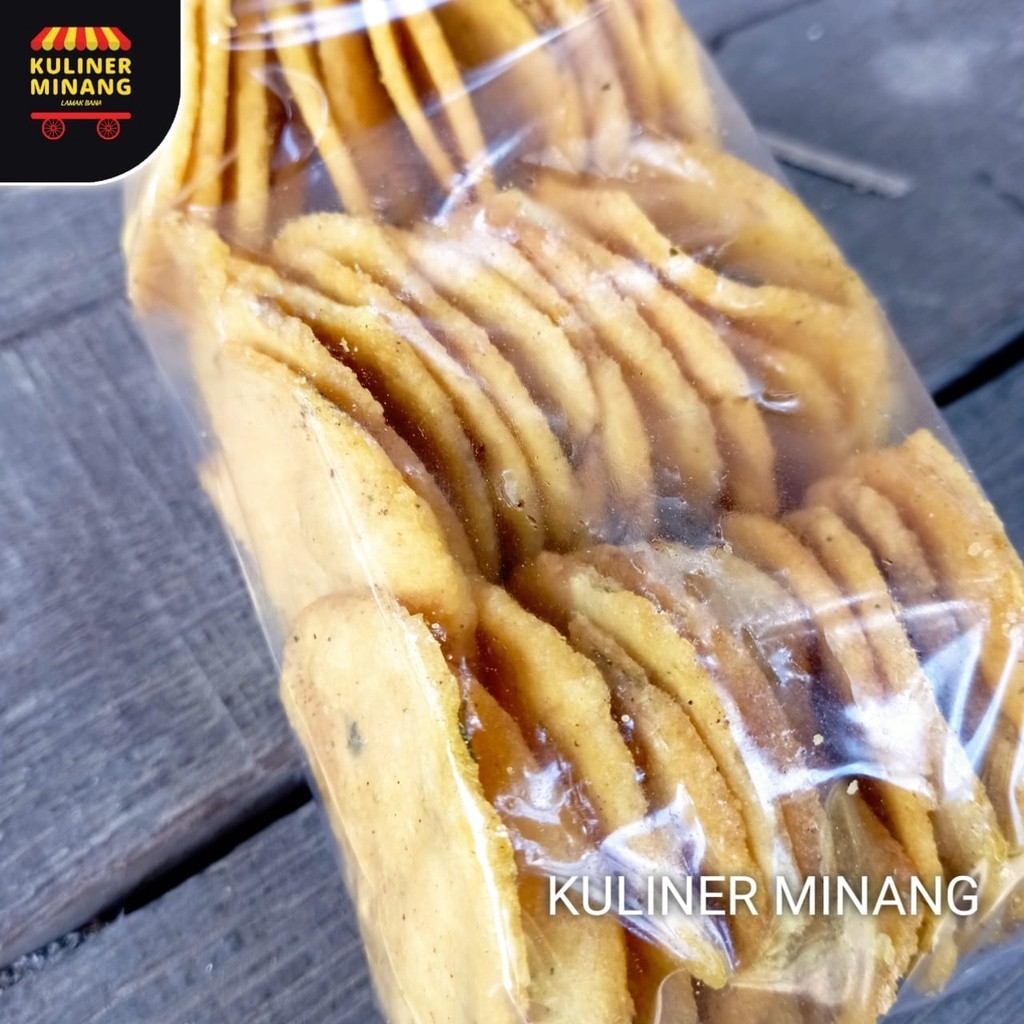 

Kuliner Minang Kerupuk Lento Kecil Oleh-Oleh Asli Cemilan Kampung Makanan Khas Payakumbuh Padang kabau Jajanan Snack Kabau AX00