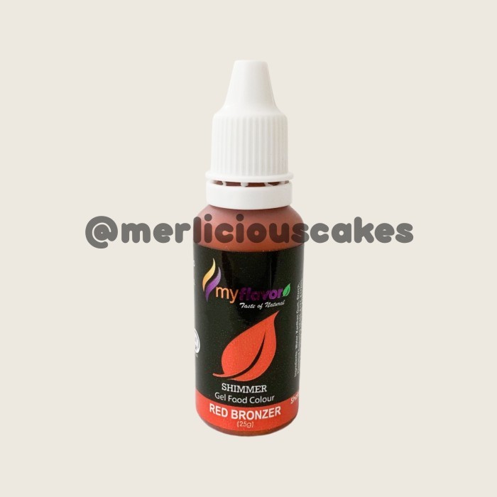 

My Flavor Red Bronzer Shimmer for Cake Painting Pewarna Makanan Halal