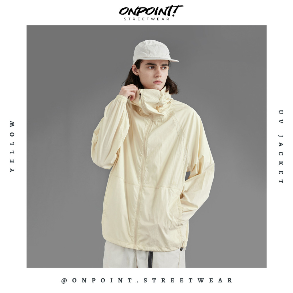 UV Jacket - jaket olahraga pria dewasa aktivitas outdoor jaket oversize unisex gaya korea streetwear