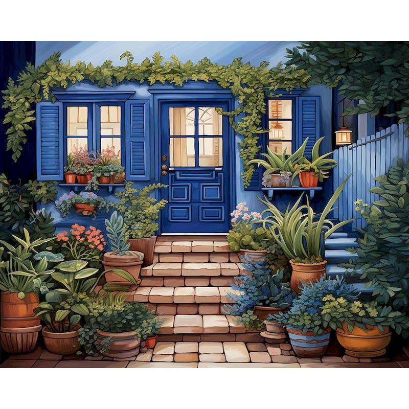 

Painting By Numbers Scenery Door Acrylic Paint DIY Frame On Canvas Handmade Picture By Number For Adult Kits Unique Gi