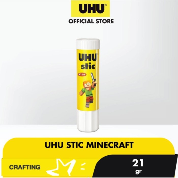 

Lem Stick UHU 21gr Back To School Edition Minecraft