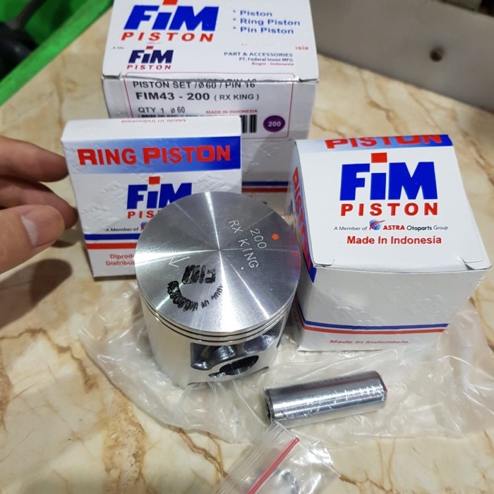 PISTON KIT RING SEHER RX KING RXK ASLI ORI FIM 150 200 - os 150