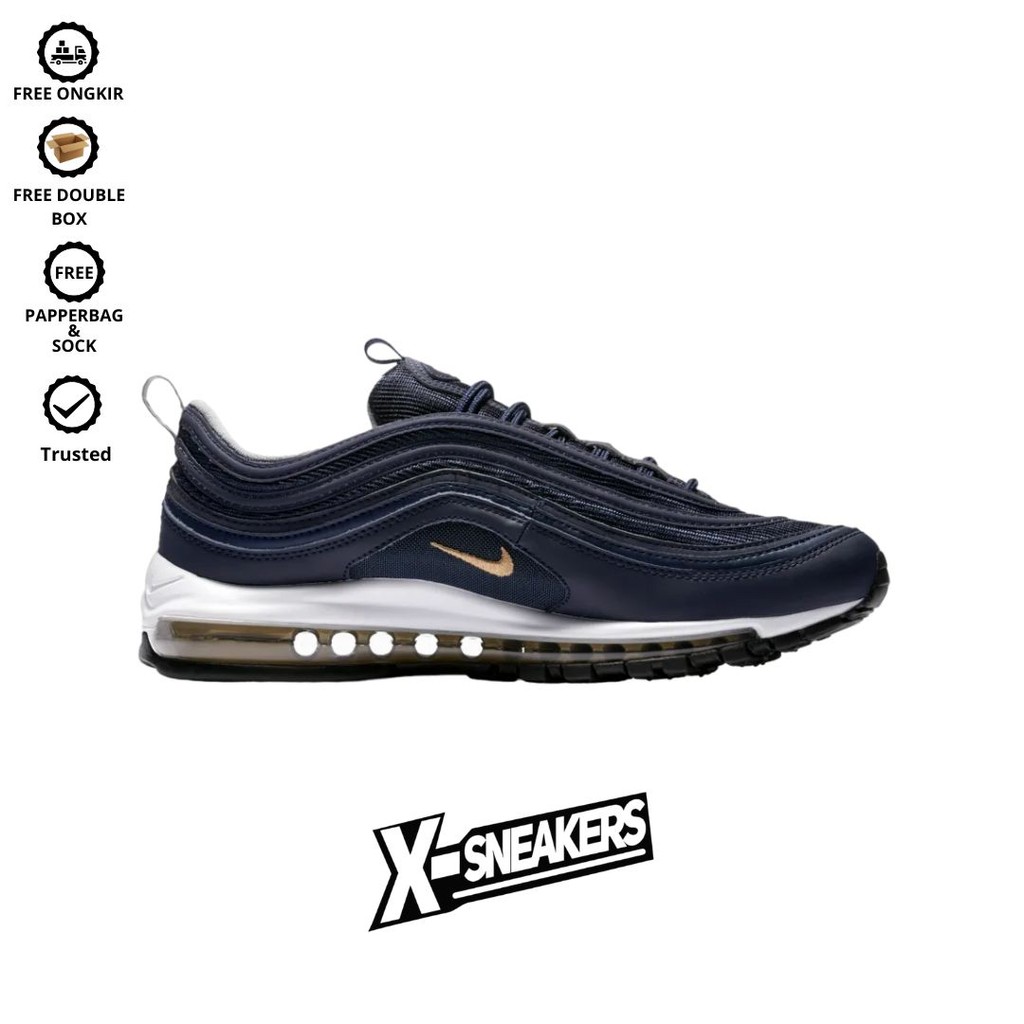 Sepatu Sneakers Nike air max 97 midnight navy 100% Original BNIB