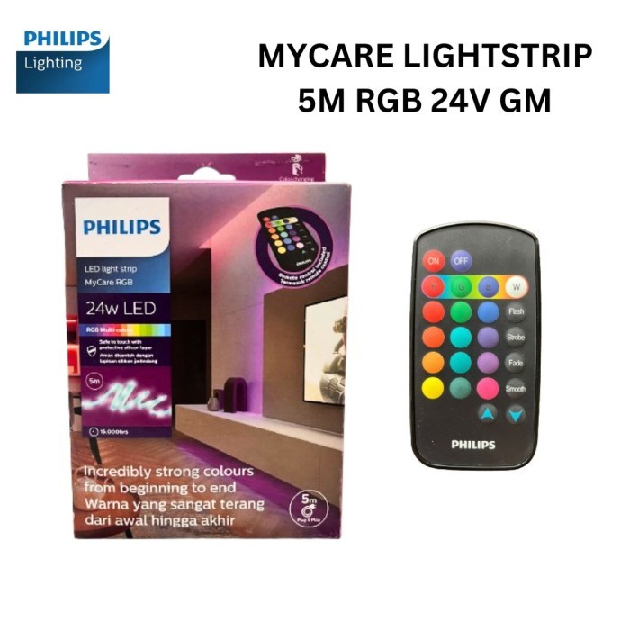 PHILIPS LED Strip Light Strip MYCARE RGB 24Watt w/ REMOTE 10 M