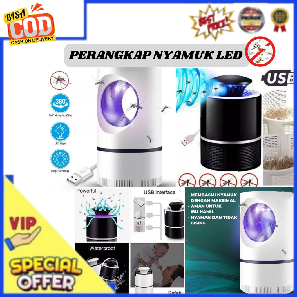Pembasmi dan Pengusir Nyamuk Elektrik / Penangkap alat Pengusir Nyamuk Elektrik / Insect Killer / La