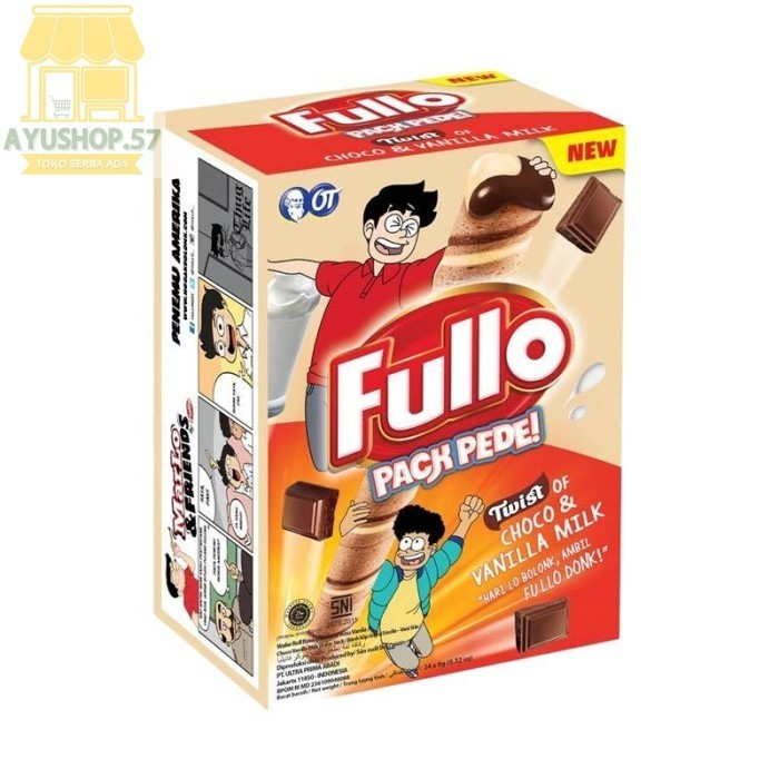 

FULLO Pack Pede Choco Vanilla Wafer [8g/ 24pcs/ pak] - AYUSHOP57