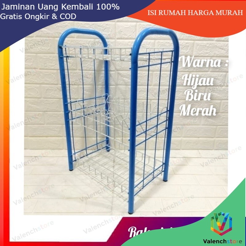 RAK PIRING 3 SUSUN RPK 03 AL , RAK PIRING 3 SUSUN , RAK DAPUR 3 SUSUN , RAK SERBAGUNA