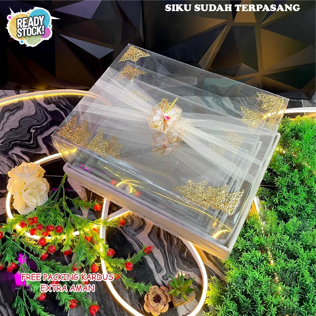 

Box Kotak Seserahan 1 set Isi 4 Pernikahan Full Mika Tempat Jewelery Perhiasan Cincin Aksesoris alat