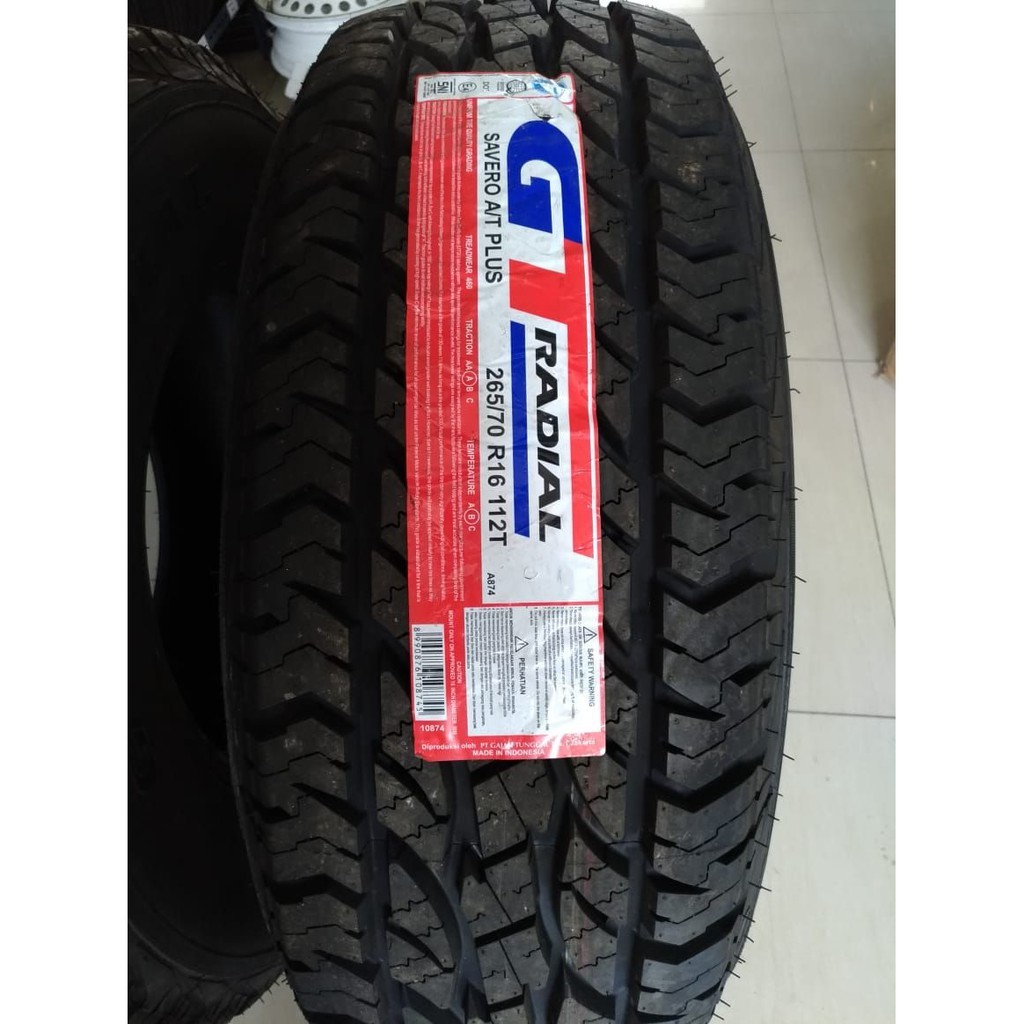 GT Radial Savero AT Plus Ukuran 265/70 R16 Ban Offroad/Onroad Mobil MITSUBISHI Triton Nissan Navara