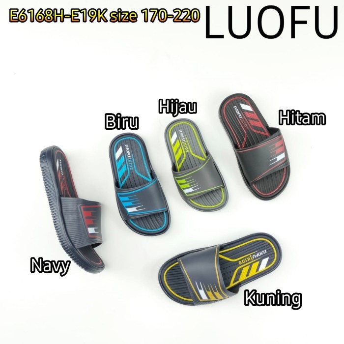 E6168H-E19K LUOFU ORIGINAL jelly sandal anak karet sendal selop import