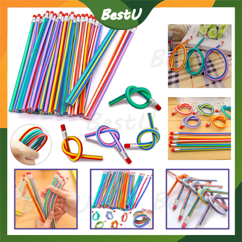

Pensil Lentur Fleksibel /Pensil Gulung Flexibel /Pensil Sekolah Lentur Unik /Lucu Alat Tulis Sekolah Anak Pencil Karet Inul Dapat Digulung Ditekuk Unik