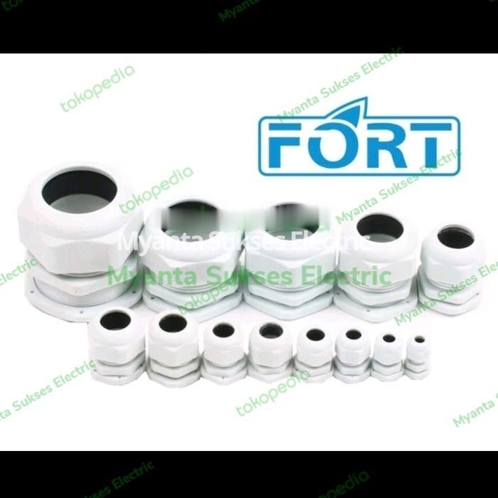 Kabel / Cable Gland Nylon PG7 PG9 PG11 PG13.5 PG16 PG19 PG21 PG25 PG29 - Hitam, PG7
