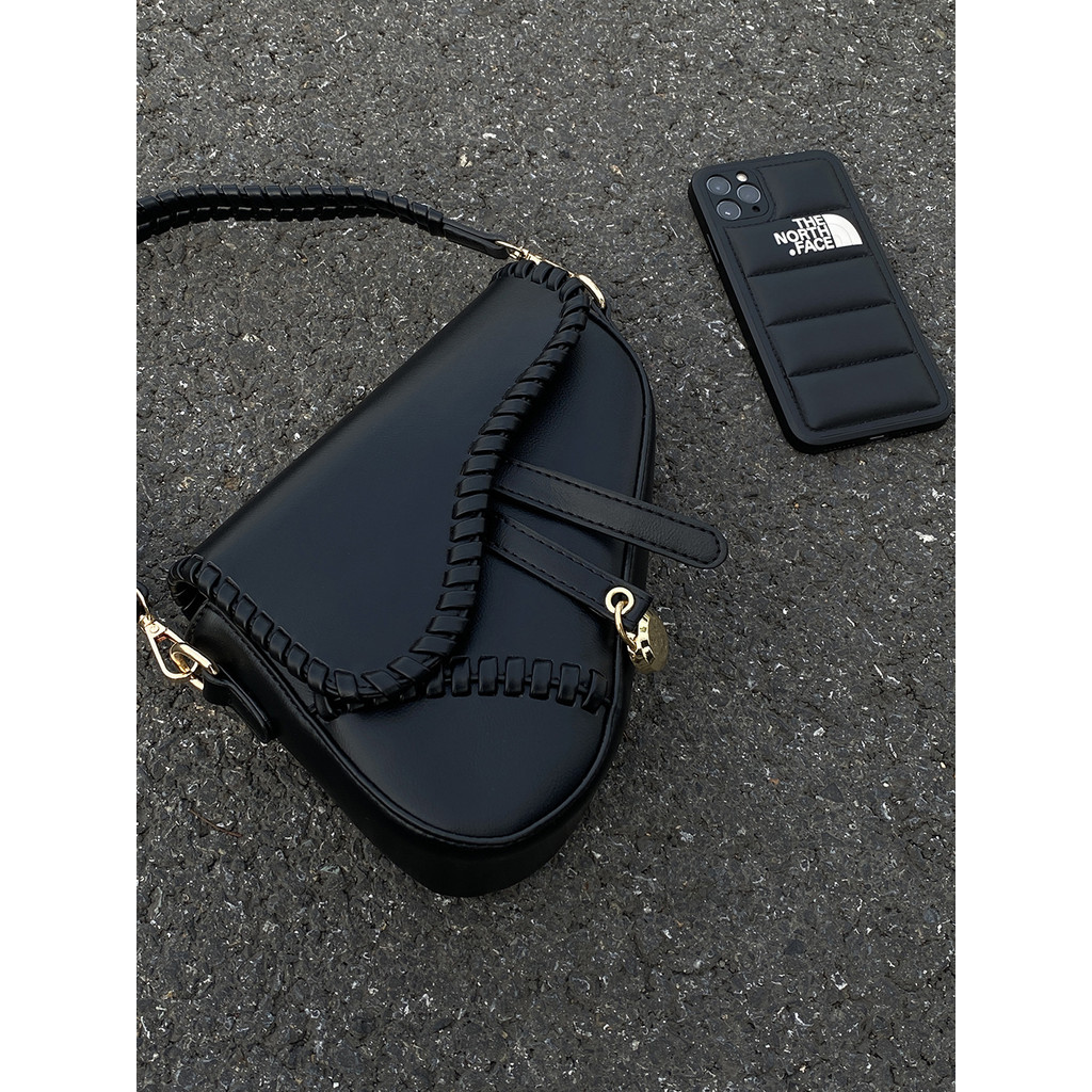 Niche Black Underarm Saddle Bag Female Handheld Diagonal Cross Bag Ny Kawaii Mini Purse Gg Designer 