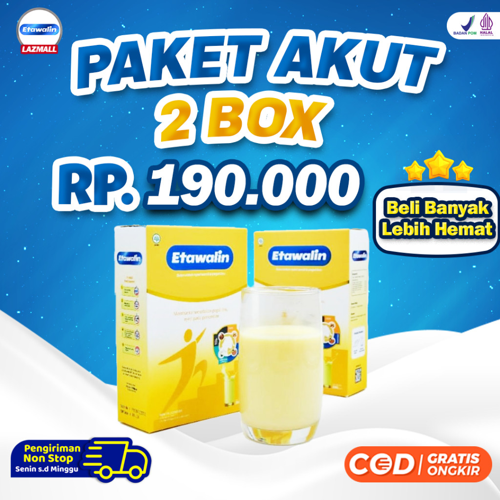 

Paket 2 Box Etawalin - Susu Etawa 100% Alami Tanpa Efek Samping