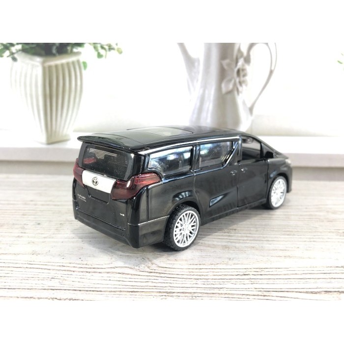 READY STOK Diecast miniatur toyota alphard hitam apolo not tomica kinsmart