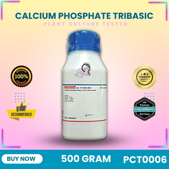 Calcium Phosphate Tribasic | Ca3(PO4)2, Plant Culture Tested, 500 g - PCHEM