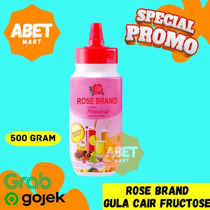 

Fructose Gula Cair Rose Brand 500Gr - 500 G Botol Pemanis Sweetener Sugar Sirup Syrup Pak Dus Pcs