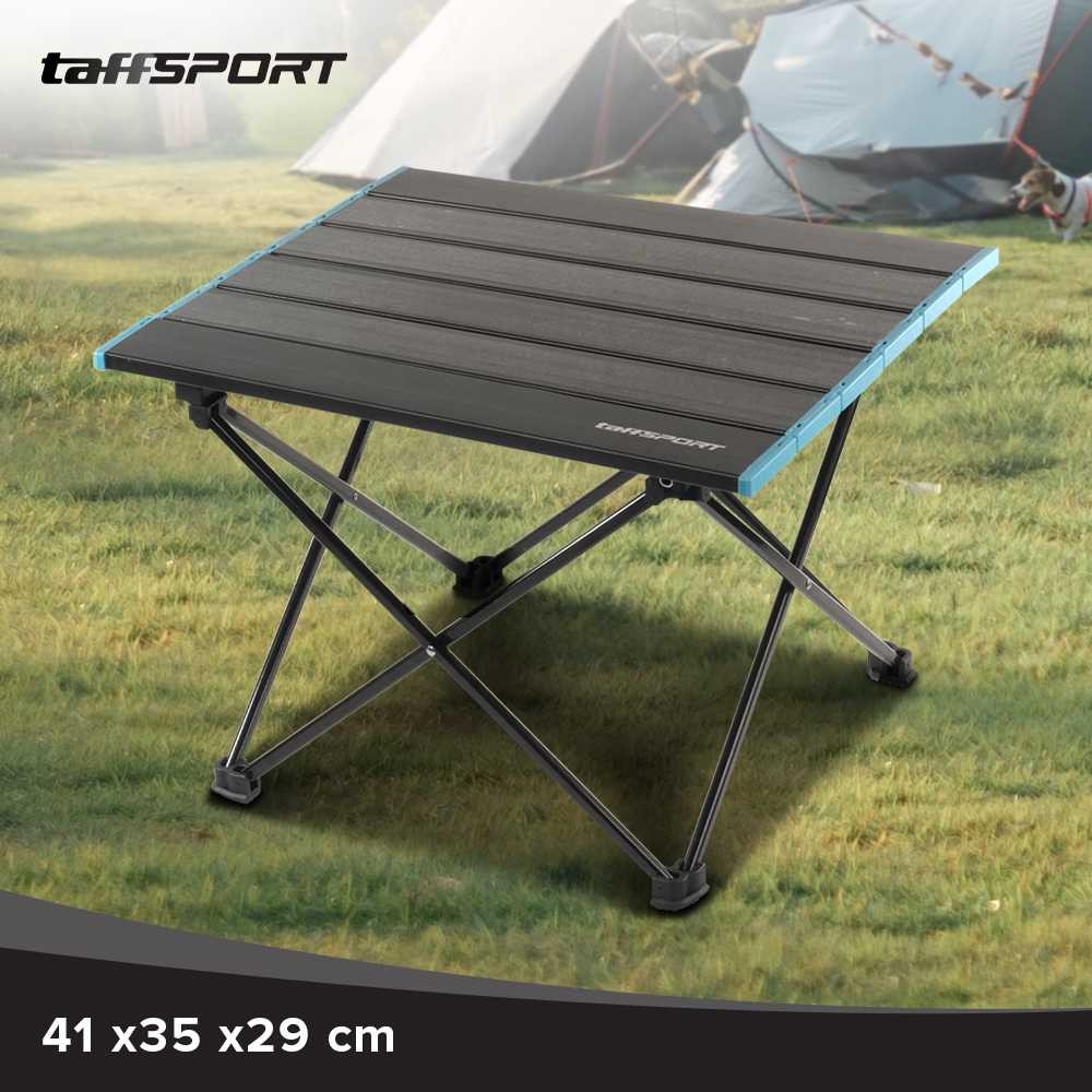 taffsport meja lipat piknik foldable portable aluminium table / meja camping