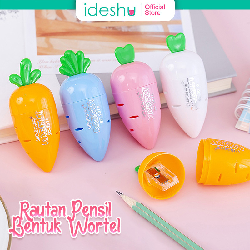 

Rautan Karakter Wortel Carrot Pencil Shaperner Peraut Pensil Motif Wortel