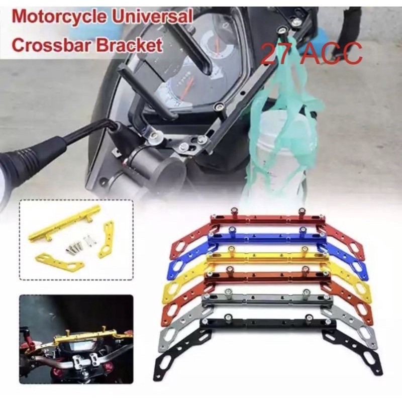 Stabilizer stang+dudukan lampu+dudukan holder hp full cnc sepeda bisa untuk segala jenis motor Makas