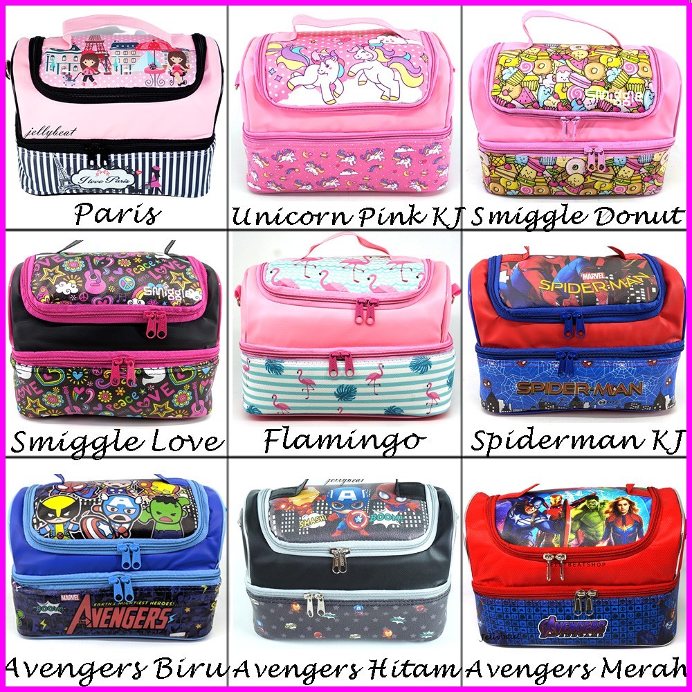 TAS SUSUN LUNCH BOX MODEL SMIGGLE MEDIUM