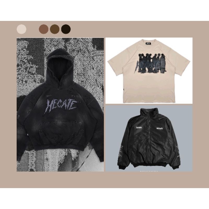 Hecate drop 16 Stone Cold Boxy Hoodie | Hecate Box Tee | Side Faux Jacket Drop 11