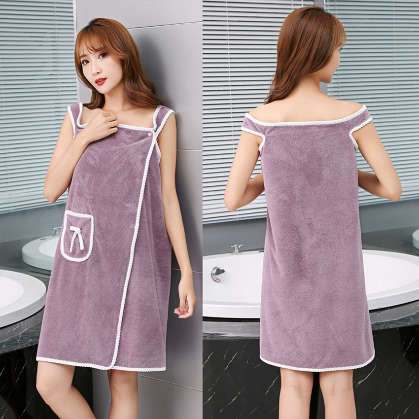 Handuk Baju Mandi / Baju Handuk Mandi / Handuk Kimono Mandi Wanita Dewasa / Handuk Wearable Towel