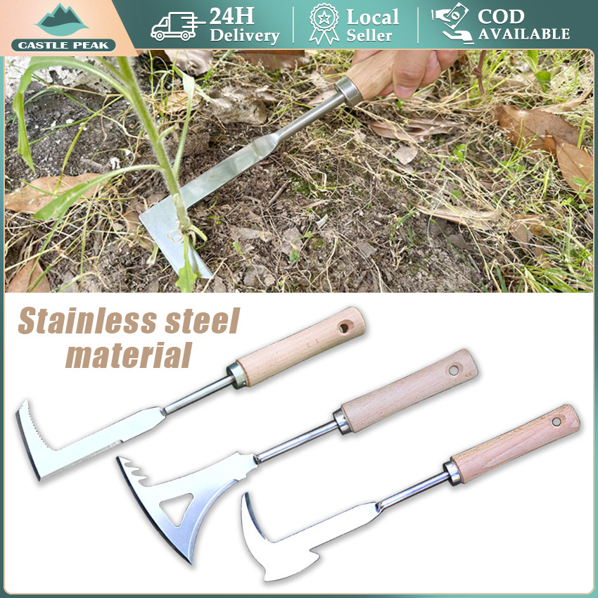 Alat Pencabut Rumput Liar Stainless Pencabut Rumput Akar Tanaman Liar Manual / Pencabut Rumput Liar 