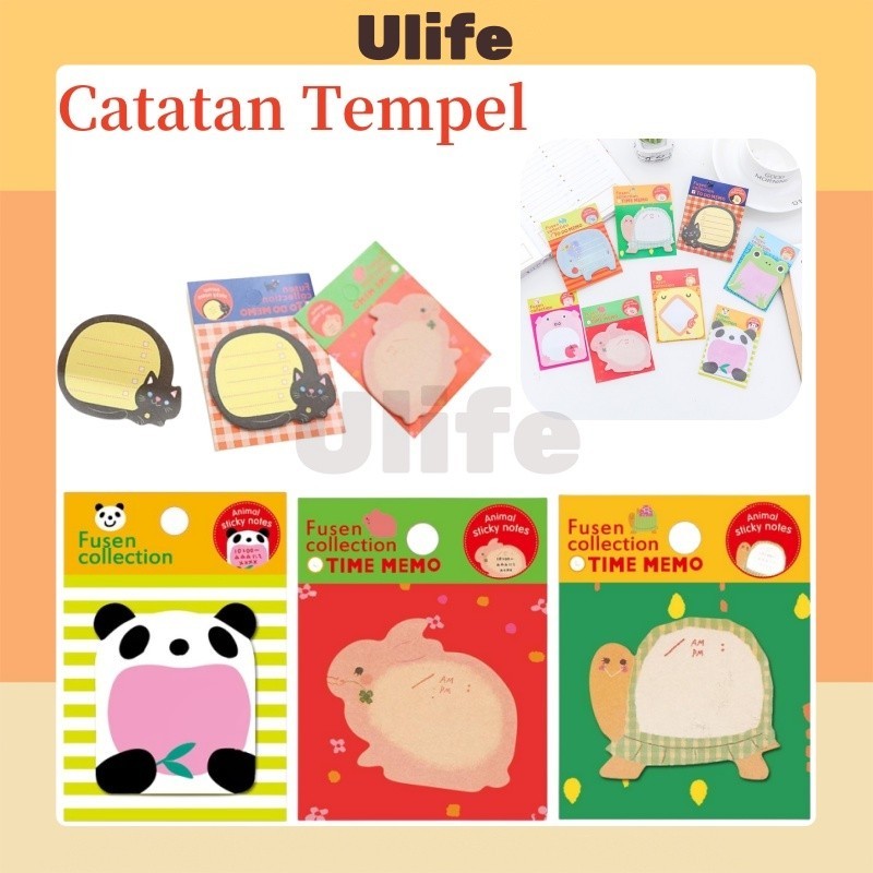 

Sticky Notes Animal / Tempelan Kertas Catatan Memo Note Karakter Animal Lucu Unik