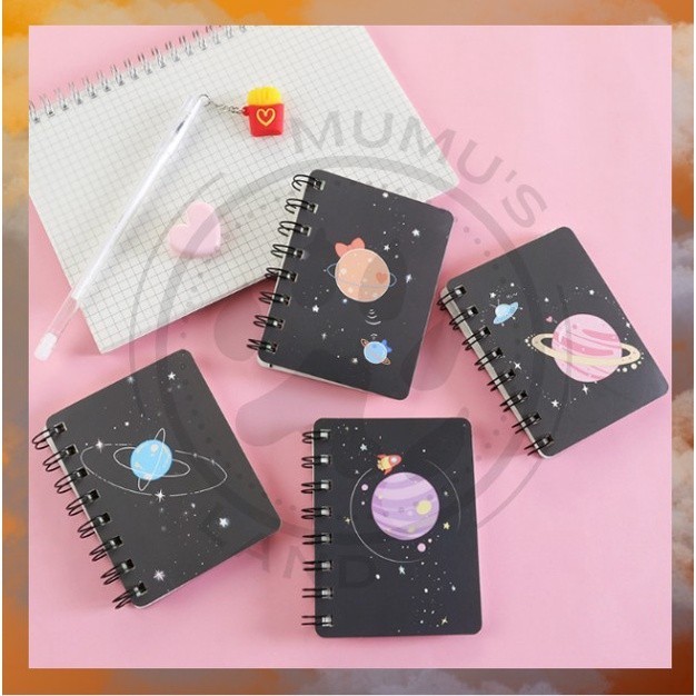 

NOTEBOOK RING MOTIF PLANET / BUKU CATATAN RING / BUKU TULIS RING BERBAGAI MACAM MOTIF LUCU ATK