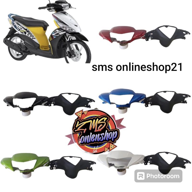 batok depan belakang mio j/totok depan belakang mio j/cover lampu mio j/batok depan + belakang mio j