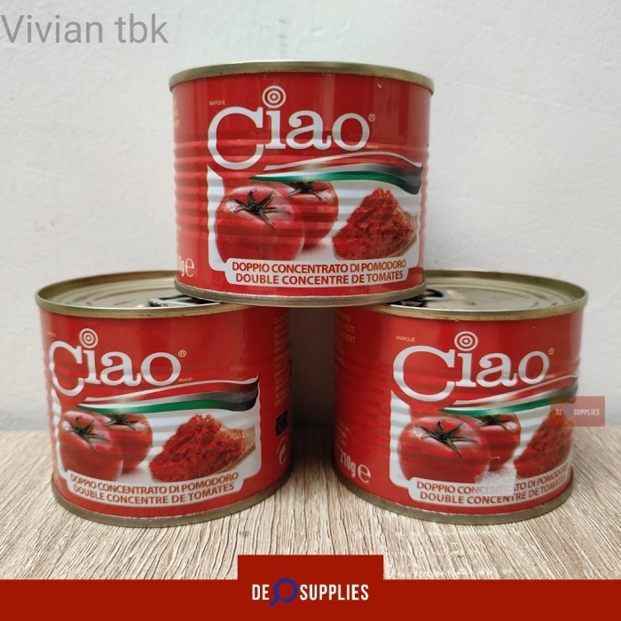 vv Ciao Tomato Paste 210gr - Pasta Tomat Italy Pizza Tomatoes Bolognese
