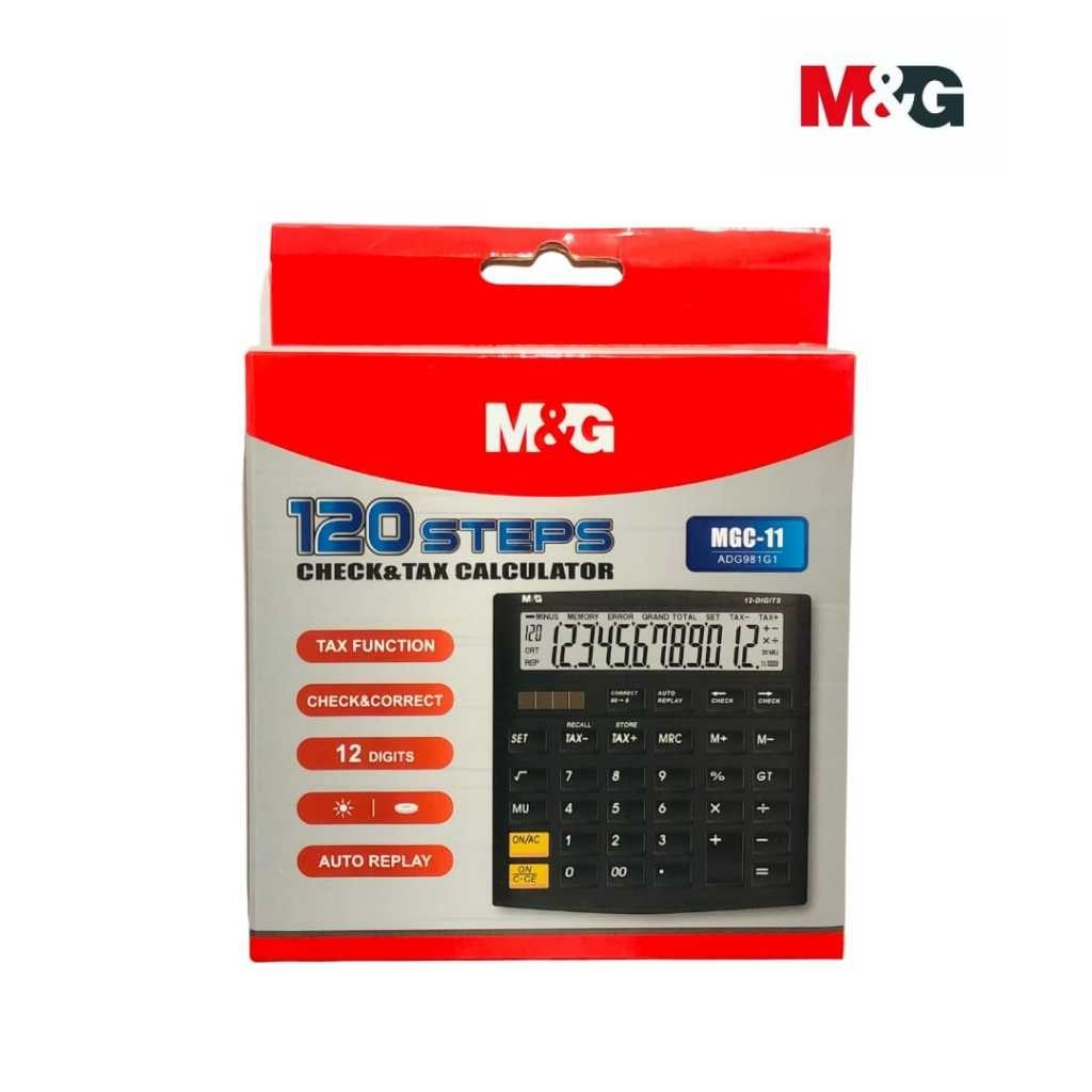 

Calculator M&G 12 Digits MGC-11 #ADG981G1 Kalkulator 120 Steps Kalkulator Auto Replay SHABQ
