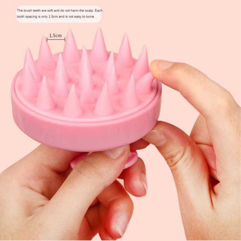 

Silicone Shampoo Brush Head Scalp Massage Comb Hair Washing Comb Body Massage Brush Bath Shower Brush Salon Hairdressing Tool