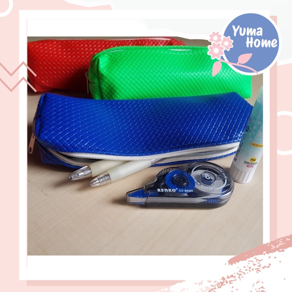 

Yuma Tempat Pensil Murah / Tempat Pensil Polos Klasik Bahan PU / Tempat Pensil Anti Air / Peralatan Kerja Kantor Sekolah / Pencil Case